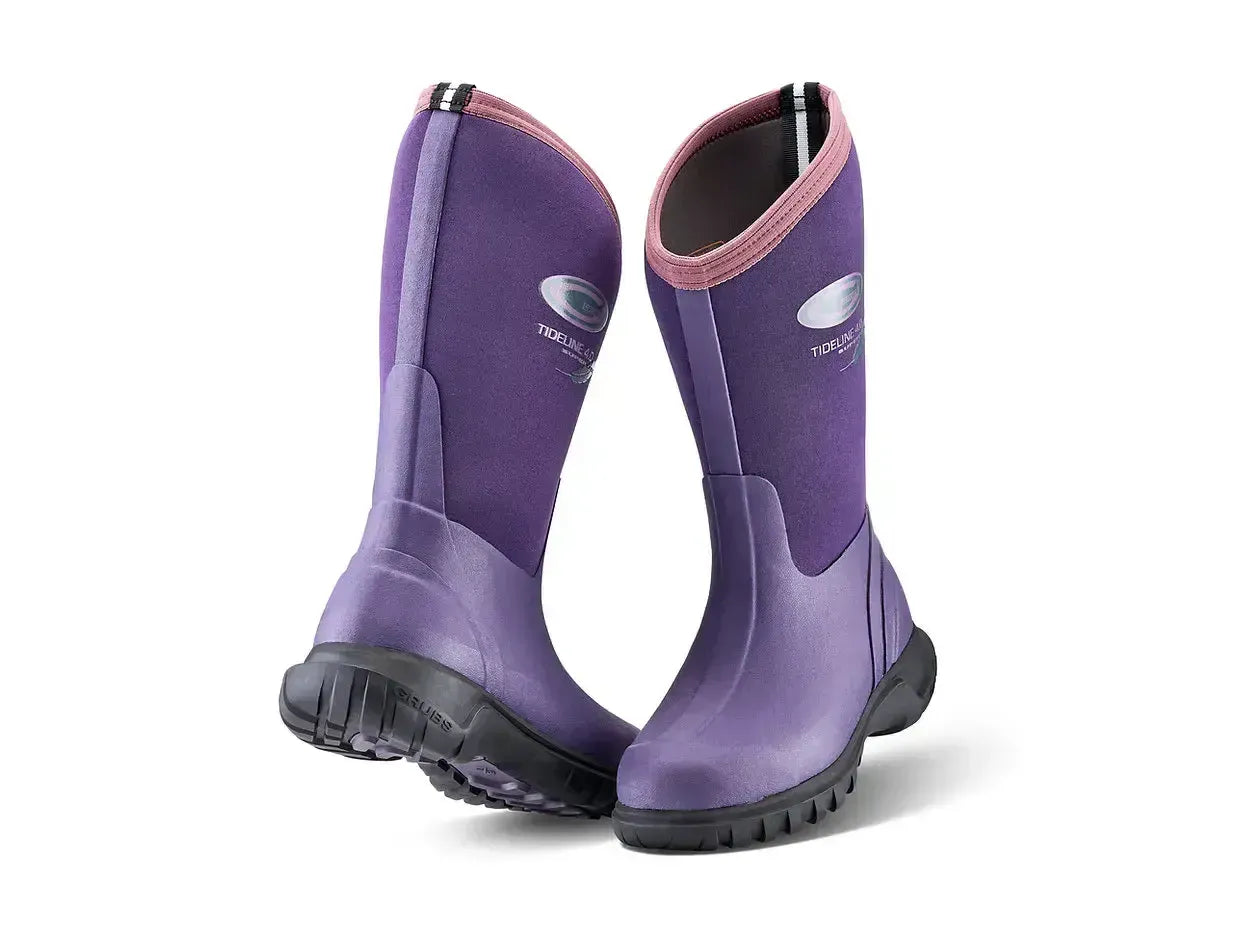 Grubs Tideline Wellington Plum Youth Boots