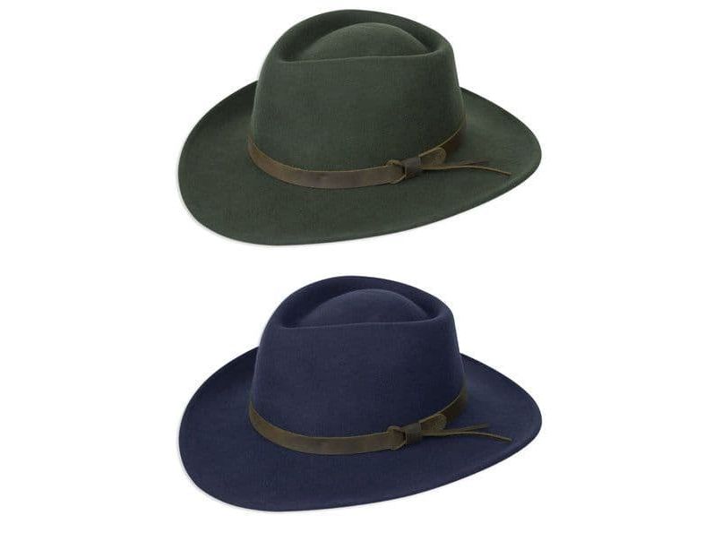 Hoggs of Fife Perth Crushable Felt Hat - Navy RRP £39.95