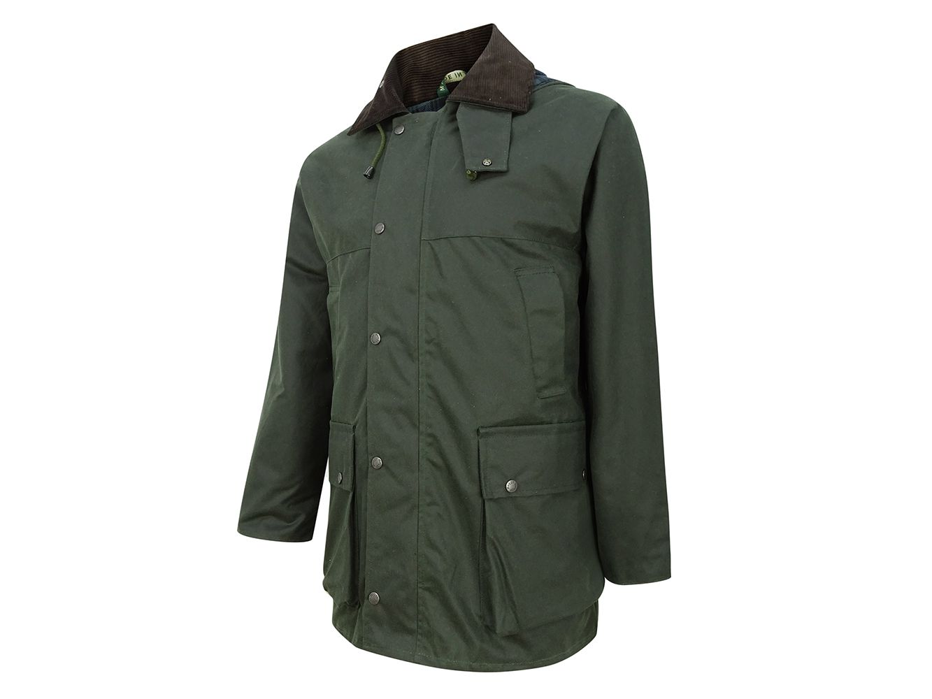 Hoggs Of Fife Waterproof insulated Padded Wax Jacket Small Navy RRP £89.95