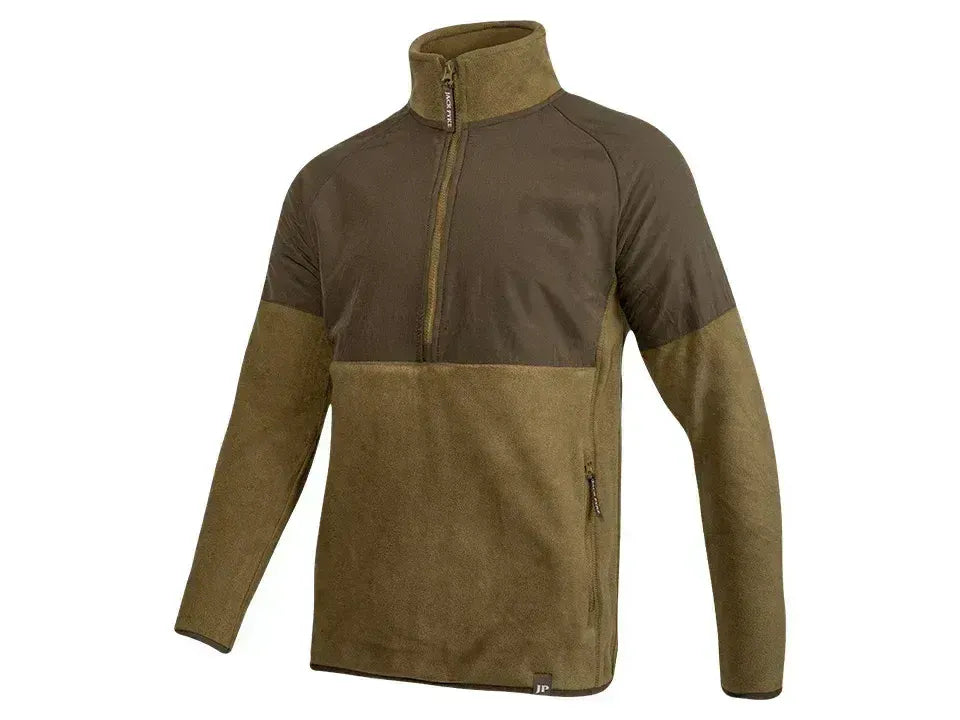 Jack Pyke Bleasdale Half Zip Fleece Top Dark Mustard