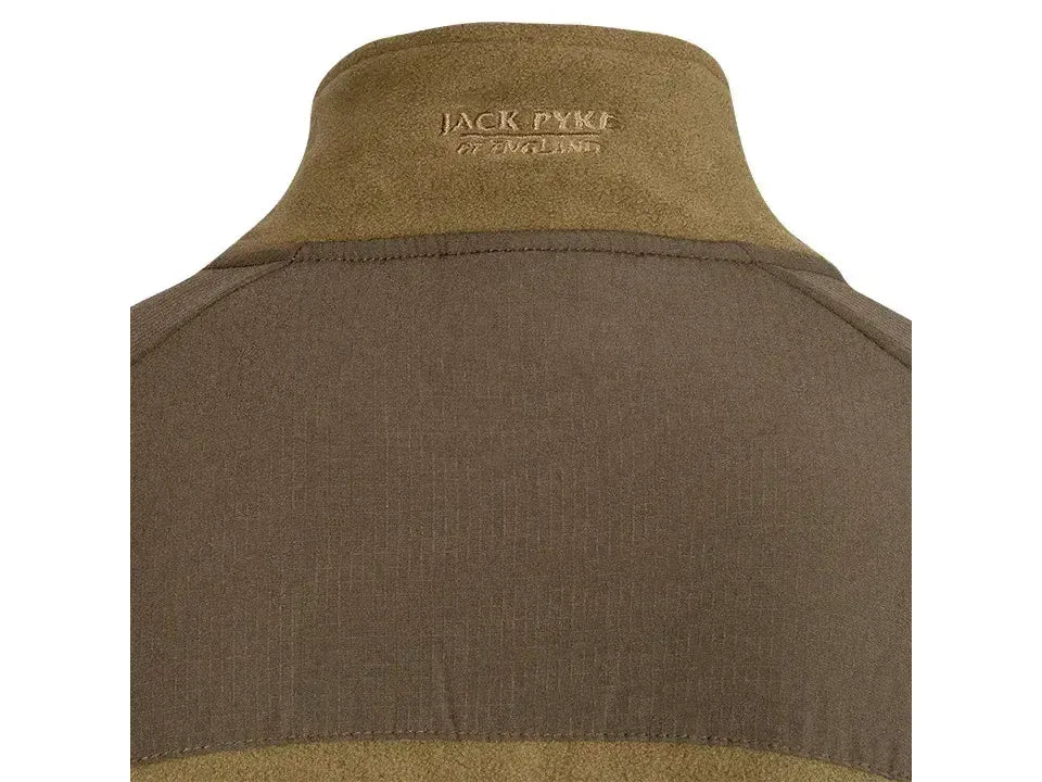 Jack Pyke Bleasdale Half Zip Fleece Top Dark Mustard