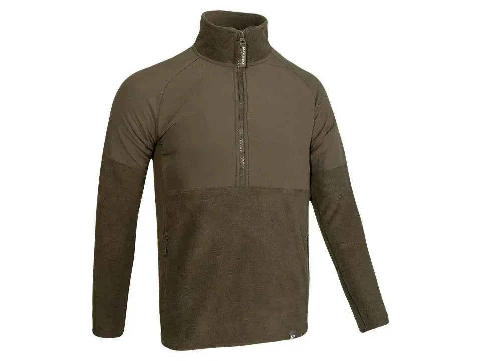 Jack Pyke Bleasdale Half Zip Fleece Top Dark Olive