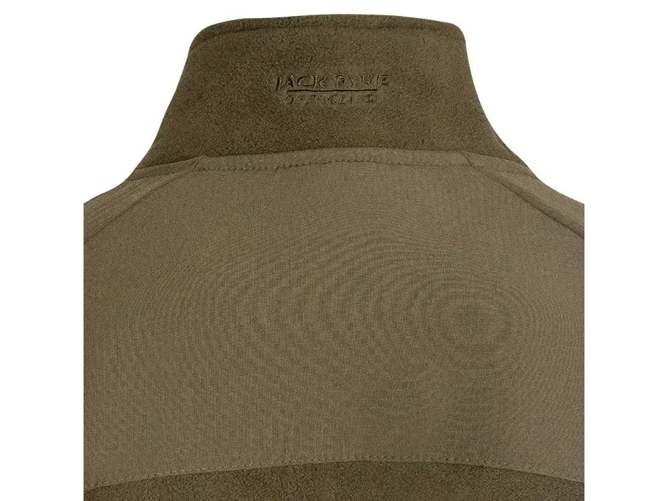 Jack Pyke Bleasdale Half Zip Fleece Top Dark Olive