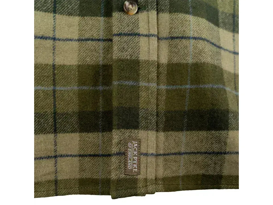 Jack Pyke Bleasdale Heavy Flannel Shirt Green