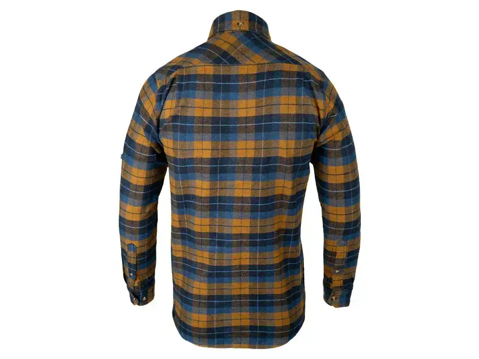 Jack Pyke Bleasdale Heavy Flannel Shirt Navy Russet