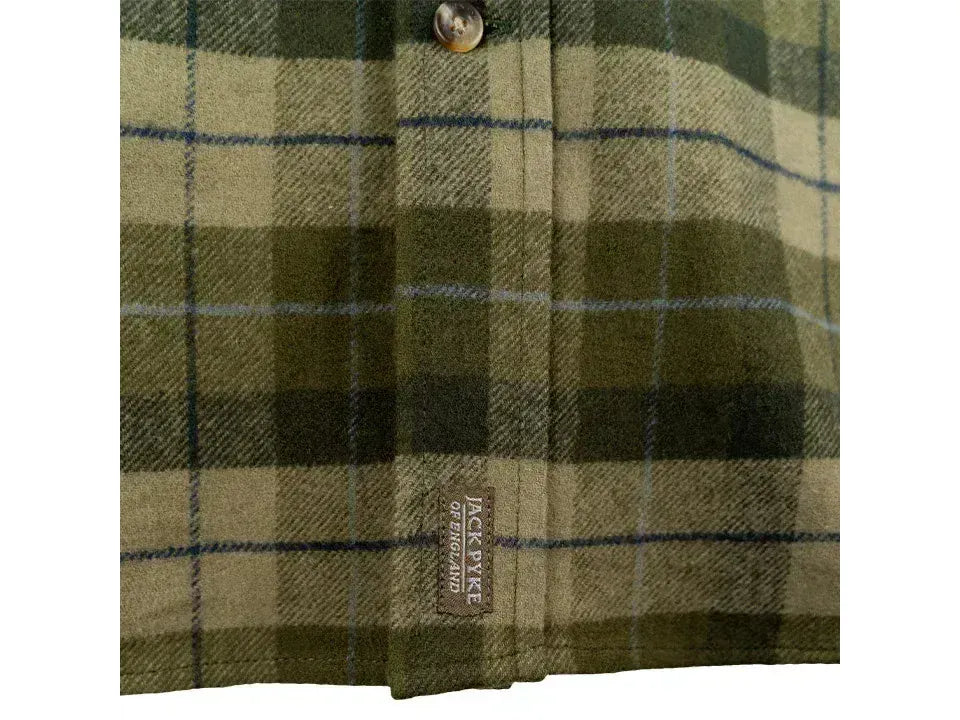 Jack Pyke Ladies Bleasdale Heavy Flannel Shirt Green
