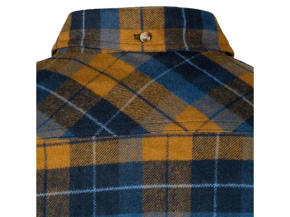 Jack Pyke Ladies Bleasdale Heavy Flannel Shirt Navy Russet