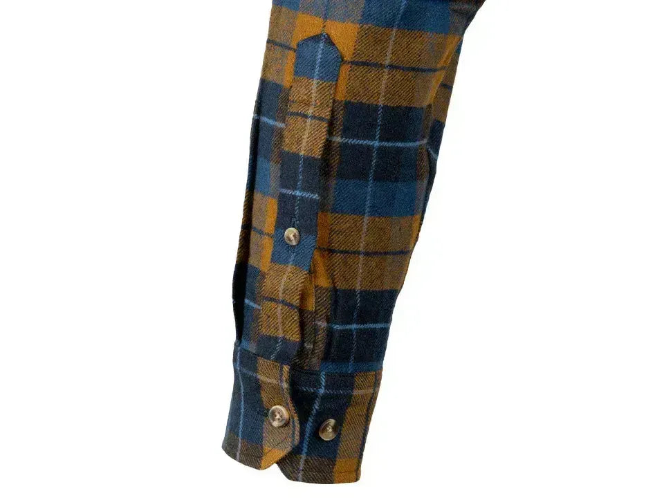 Jack Pyke Ladies Bleasdale Heavy Flannel Shirt Navy Russet