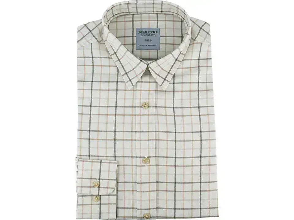 Jack Pyke Ladies Countryman Shirt Large Check Brown