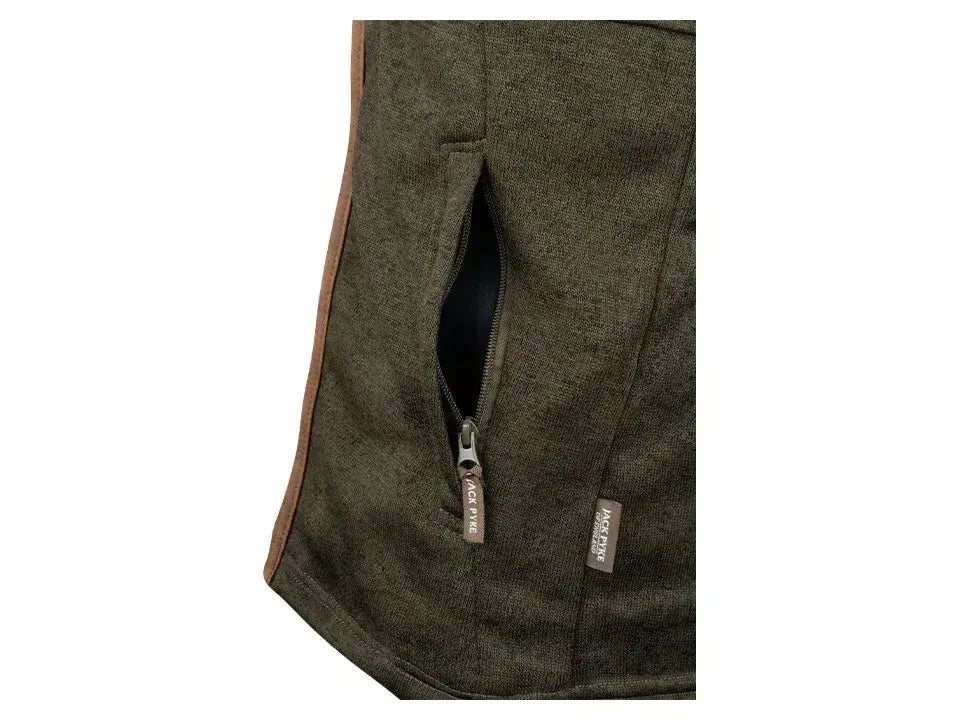 Jack Pyke Melange Fleece Gilet Dark Olive Fleck