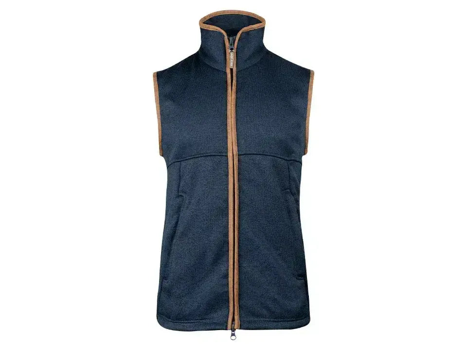Jack Pyke Melange Fleece Gilet Navy Fleck