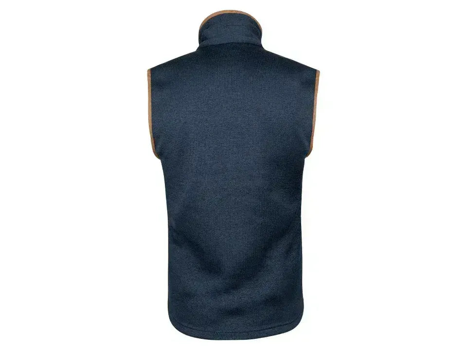 Jack Pyke Melange Fleece Gilet Navy Fleck