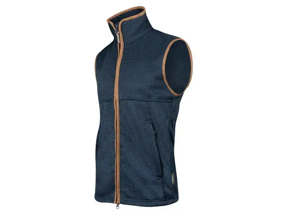 Jack Pyke Melange Fleece Gilet Navy Fleck