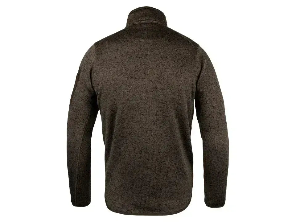 Jack Pyke Melange Quarter Zip Fleece Brown Fleck