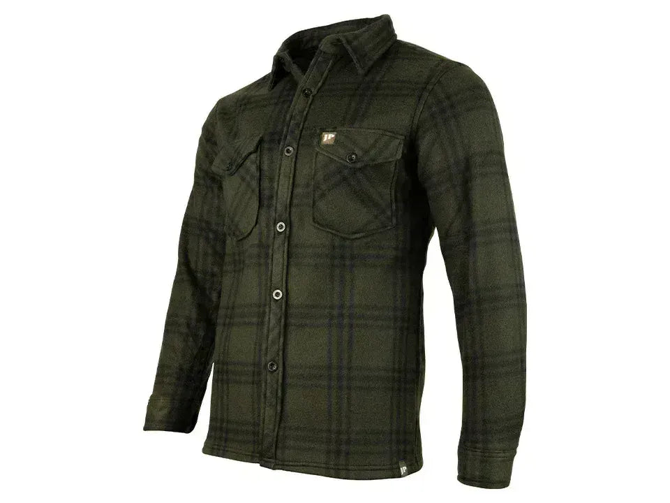 Jack Pyke Polar Fleece Shirt Green Check