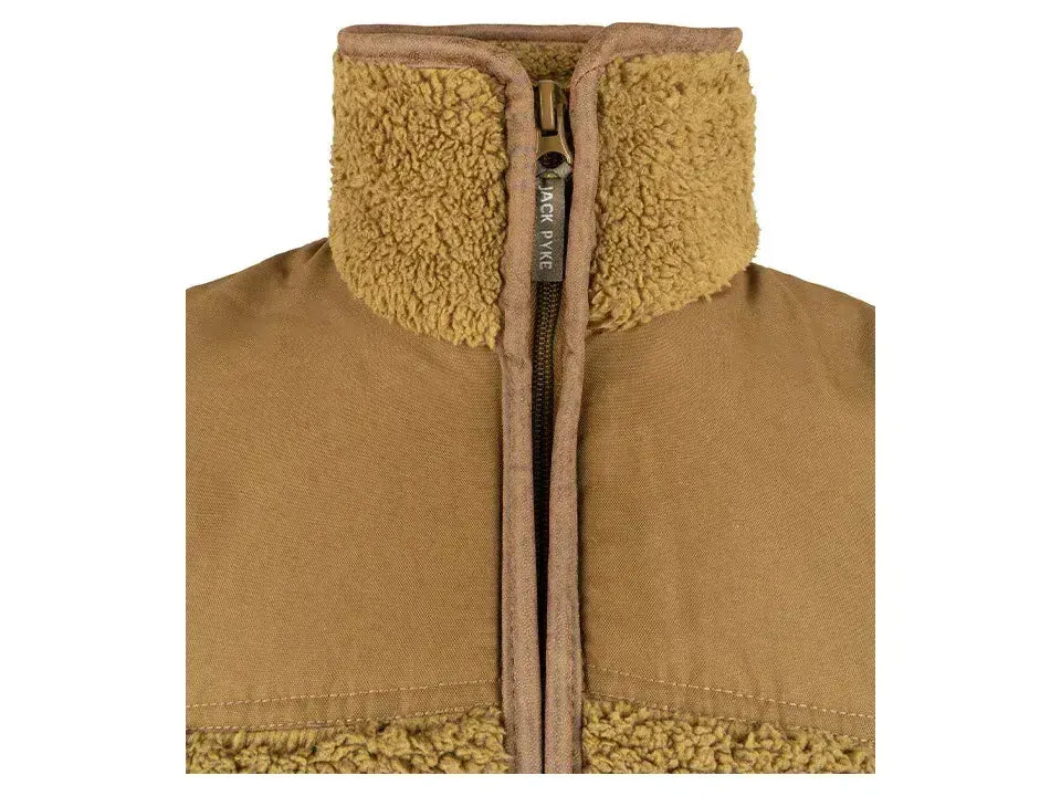 Jack Pyke Sherpa Fleece Gilet Camel