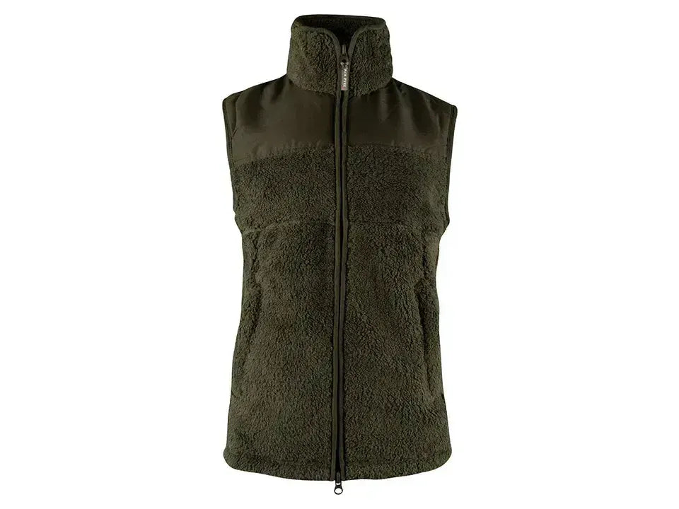 Jack Pyke Sherpa Fleece Gilet Dark Olive