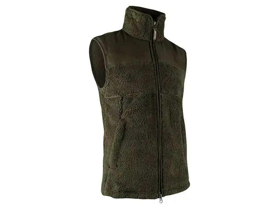 Jack Pyke Sherpa Fleece Gilet Dark Olive