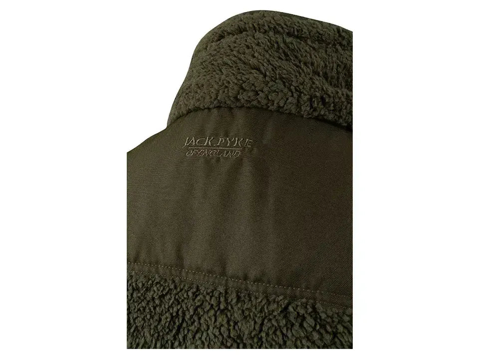 Jack Pyke Sherpa Fleece Gilet Dark Olive