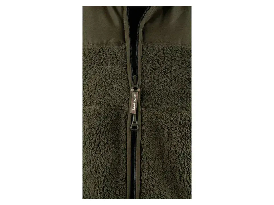 Jack Pyke Sherpa Fleece Gilet Dark Olive