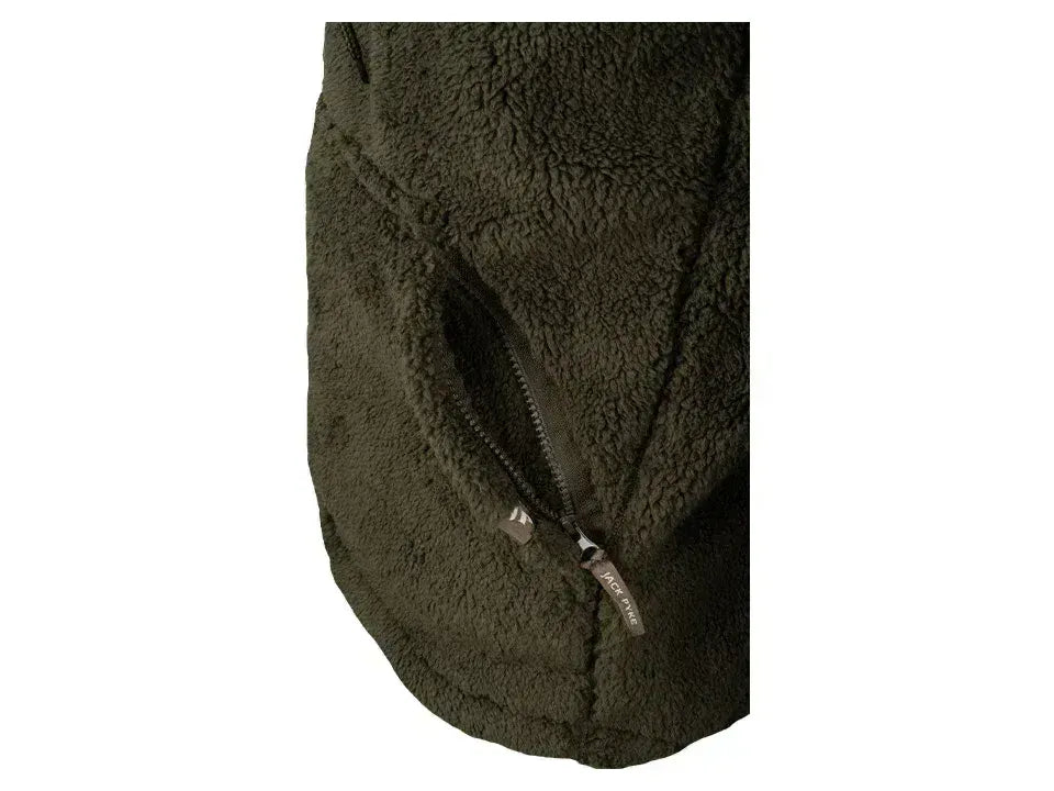 Jack Pyke Sherpa Fleece Hoodie Gen 2 Dark Olive