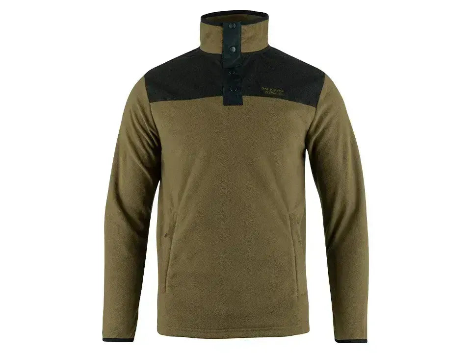 Jack Pyke Snap Neck Fleece Top Dark Mustard