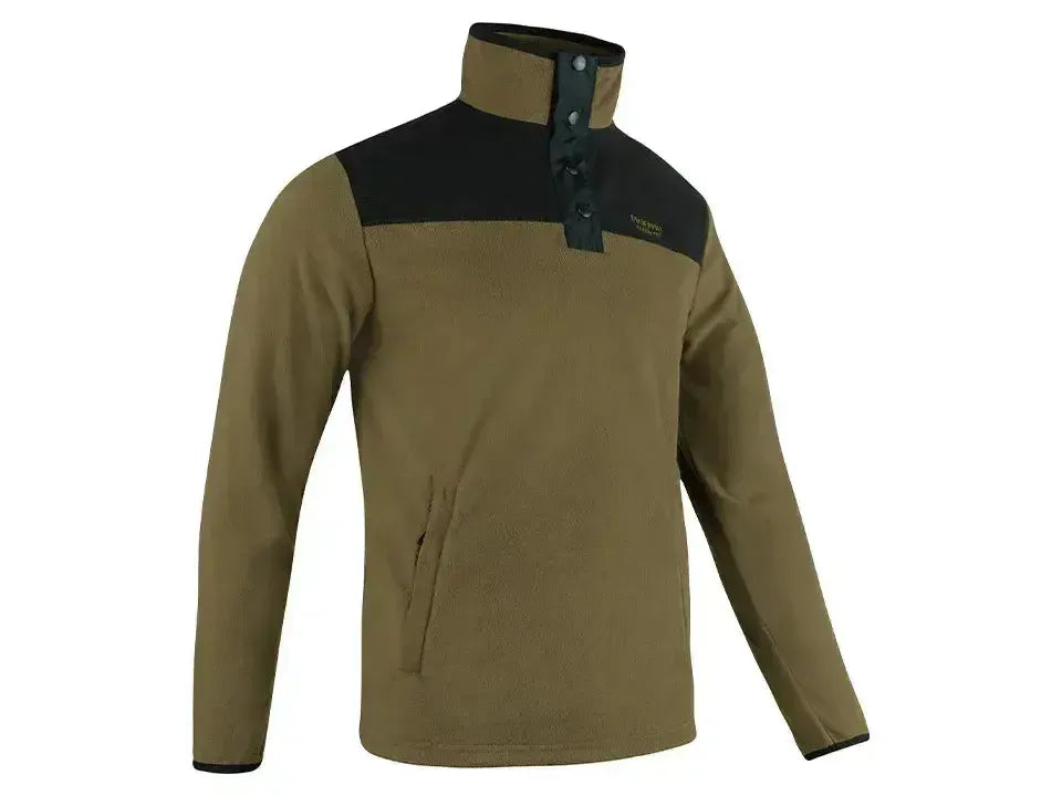 Jack Pyke Snap Neck Fleece Top Dark Mustard