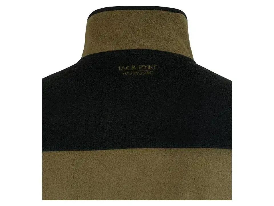 Jack Pyke Snap Neck Fleece Top Dark Mustard
