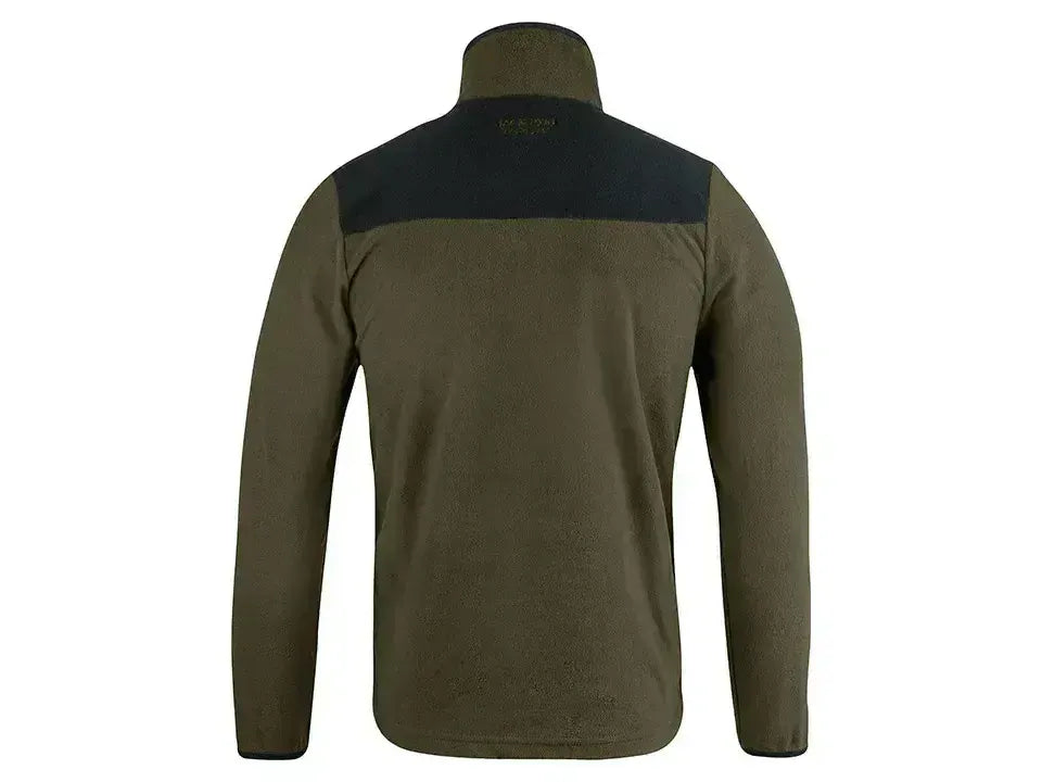 Jack Pyke Snap Neck Fleece Top Dark Olive