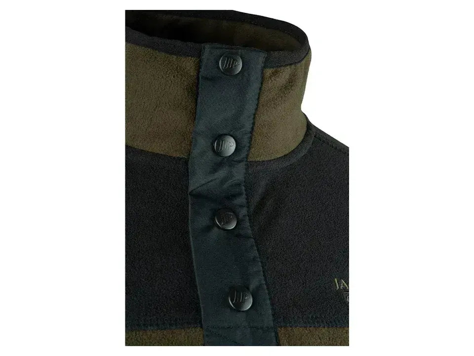 Jack Pyke Snap Neck Fleece Top Dark Olive