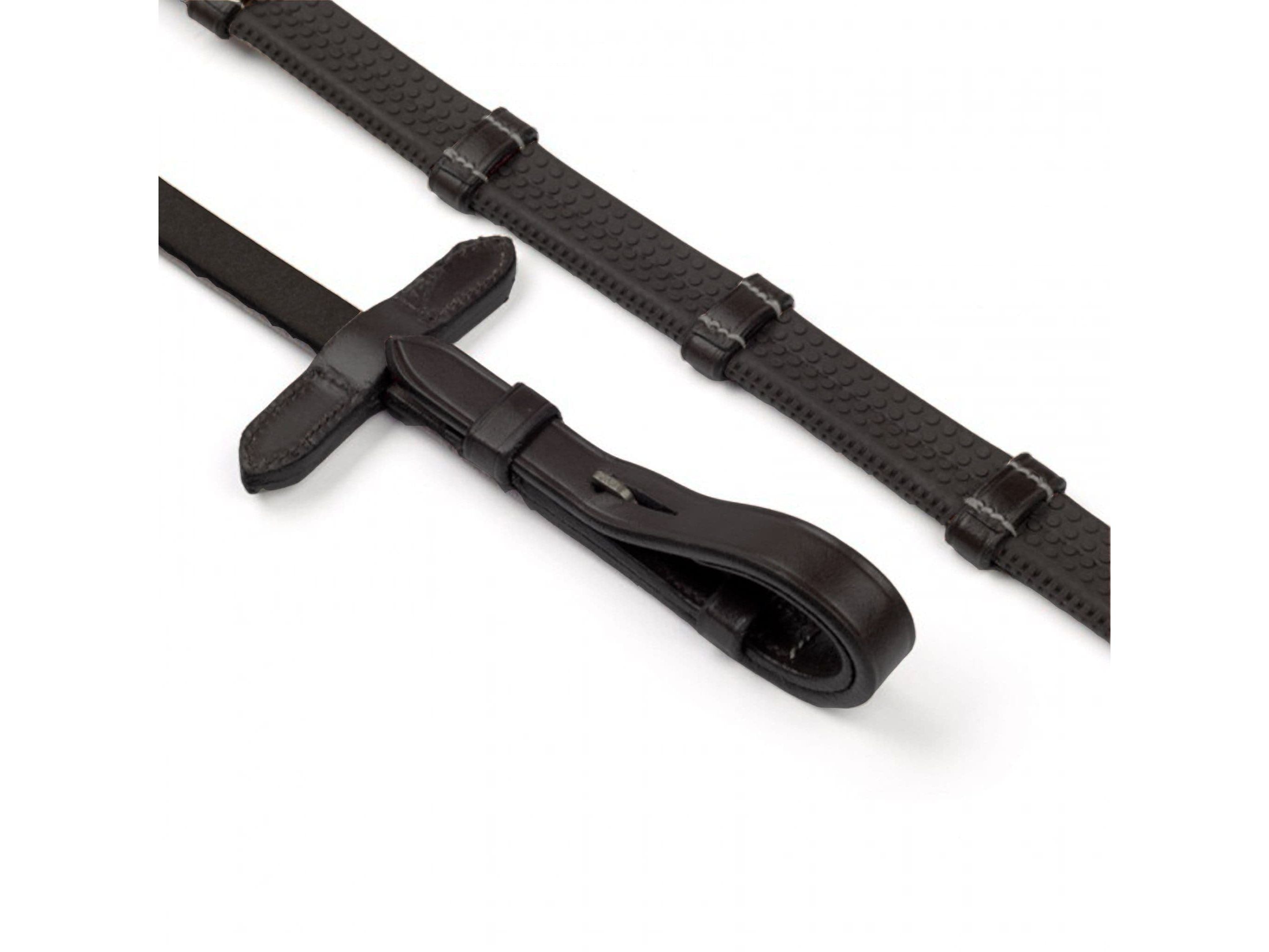 John Whitaker 9 Looped Rubber and Leather Reins