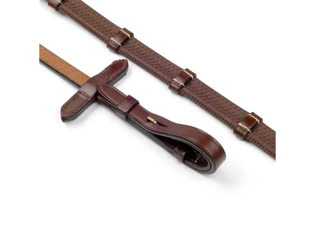 John Whitaker 9 Looped Rubber and Leather Reins