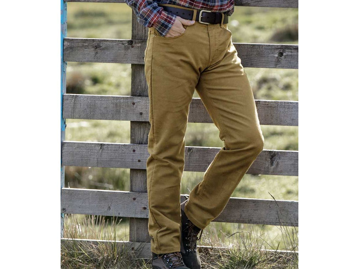 Hoggs Of Fife Carrick Stretch Technical Moleskin Trouser 42R Moss RRP £69.95