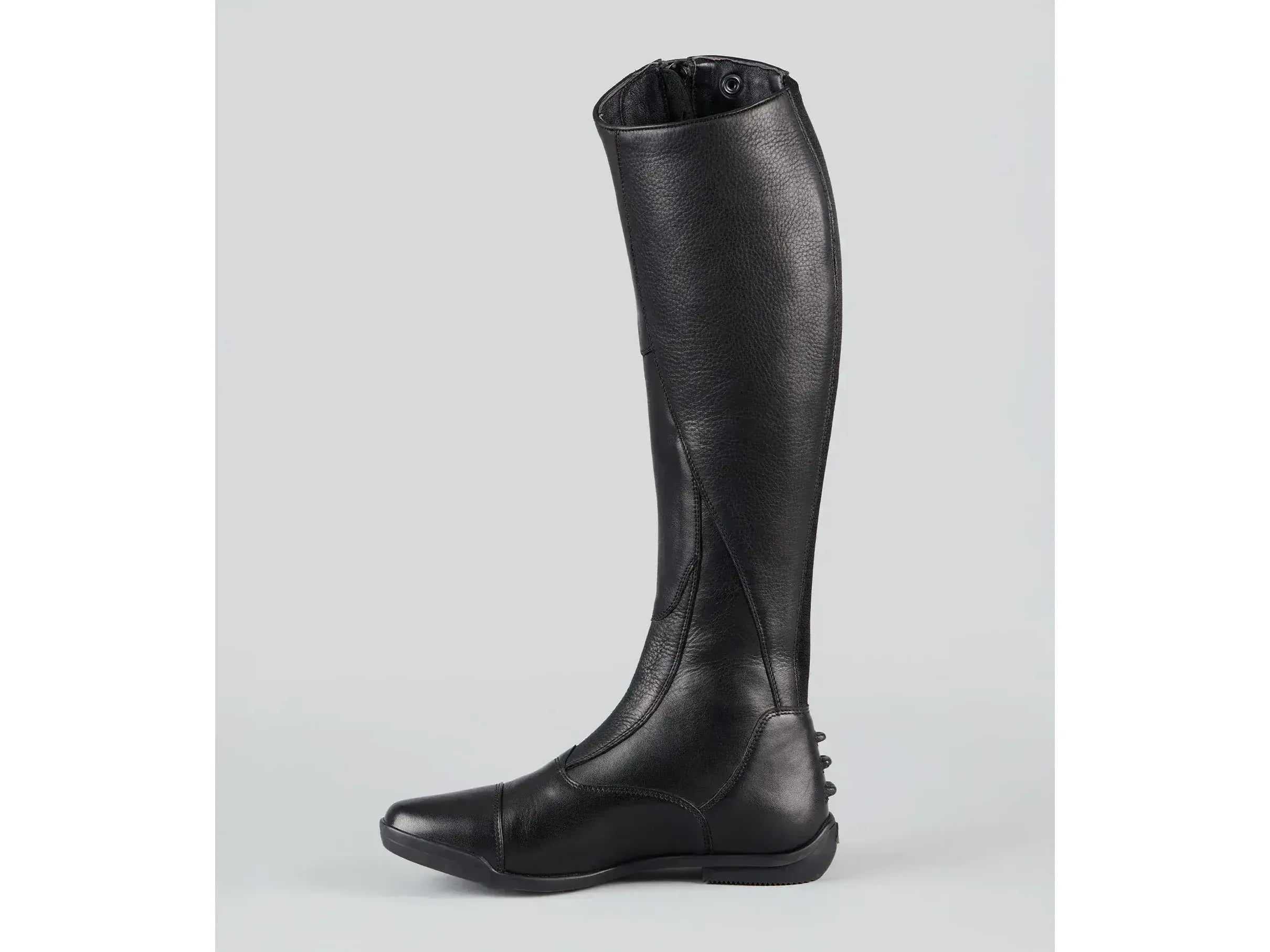 Modus Womens Leather Dress Tall Riding Boots Black (Wide Calf)