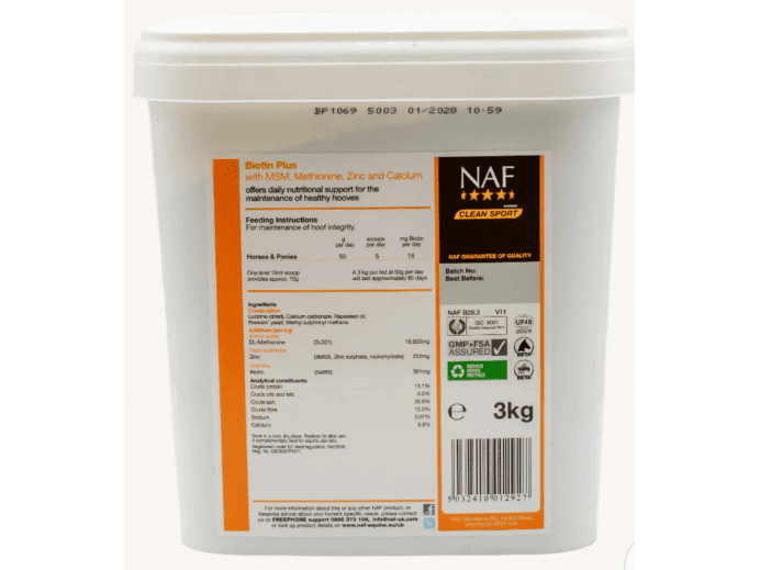 NAF Biotin Plus Powder 3kg