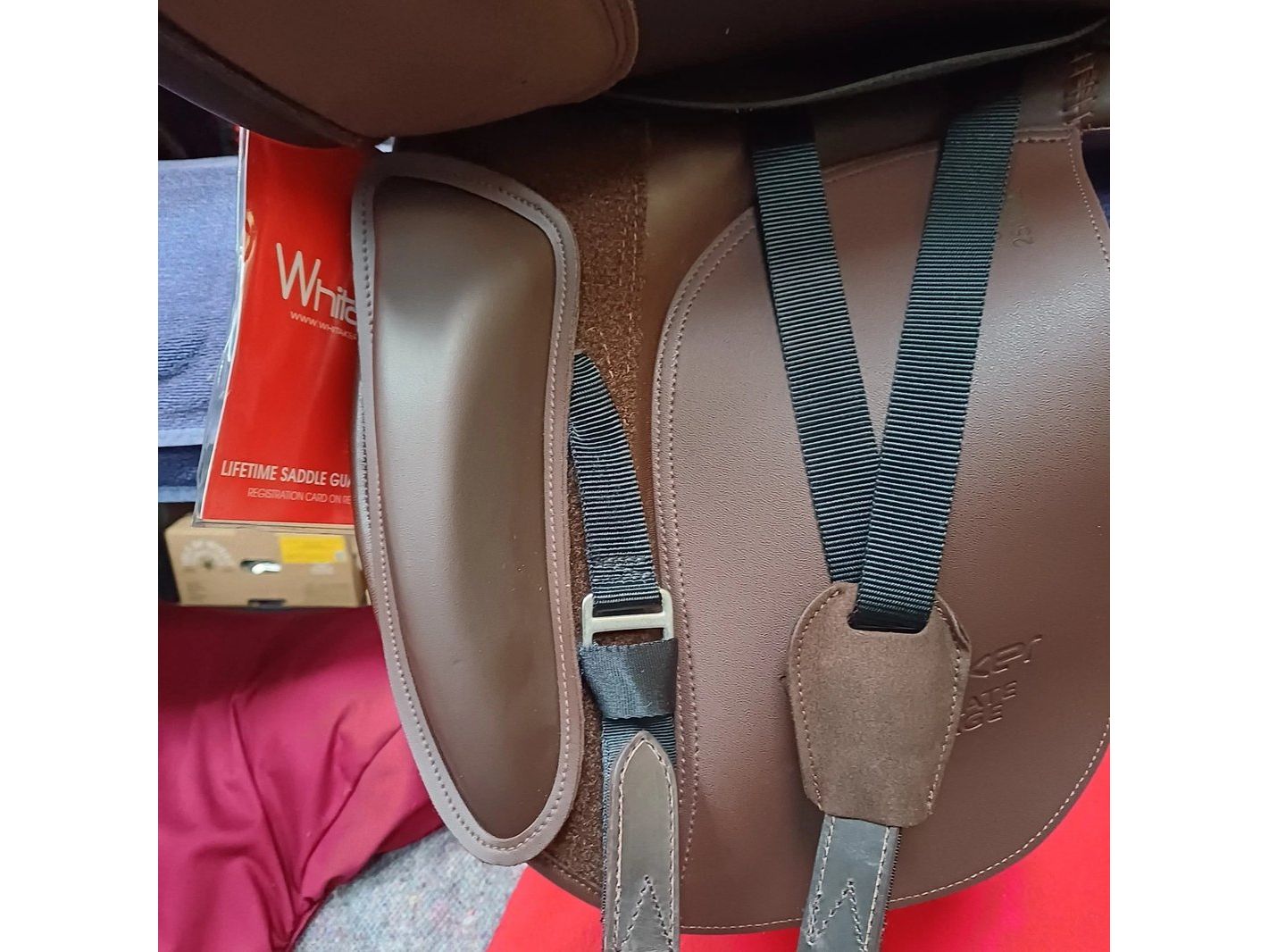 New John Whitaker Harrogate Dressage Saddle - Brown 16.5 inch Adjustable Gullet