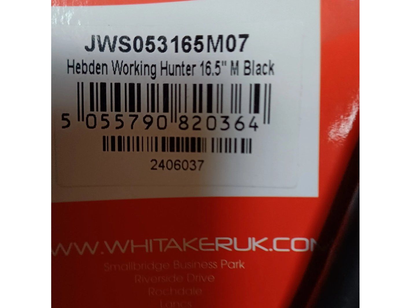 New John Whitaker Hebden Working Hunter Saddle 16.5" Black Adjustable