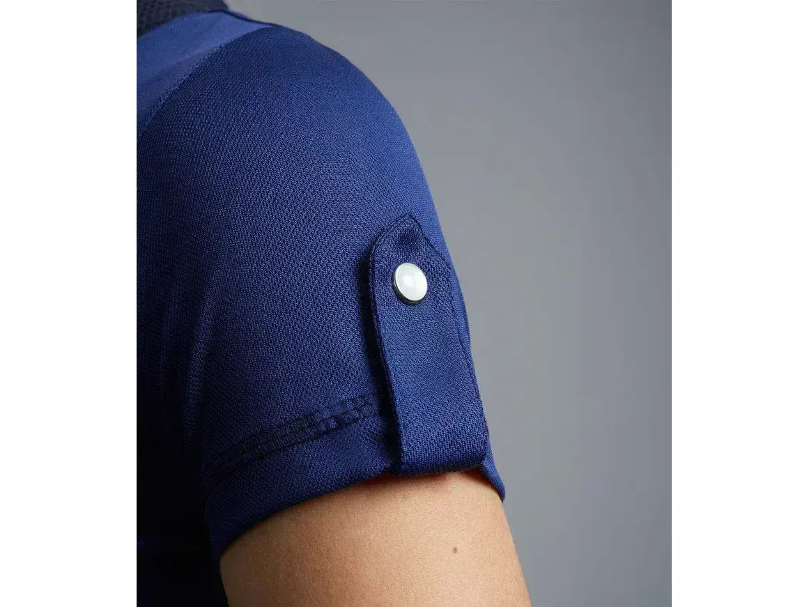 Premier Equine Amia Ladies Technical Short Sleeve Top Size 8 Navy RRP £26.00
