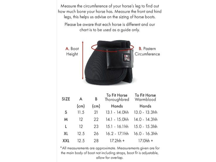 Premier Equine Ballistic No-Turn Over Reach Boots Small Black RRP £28.00