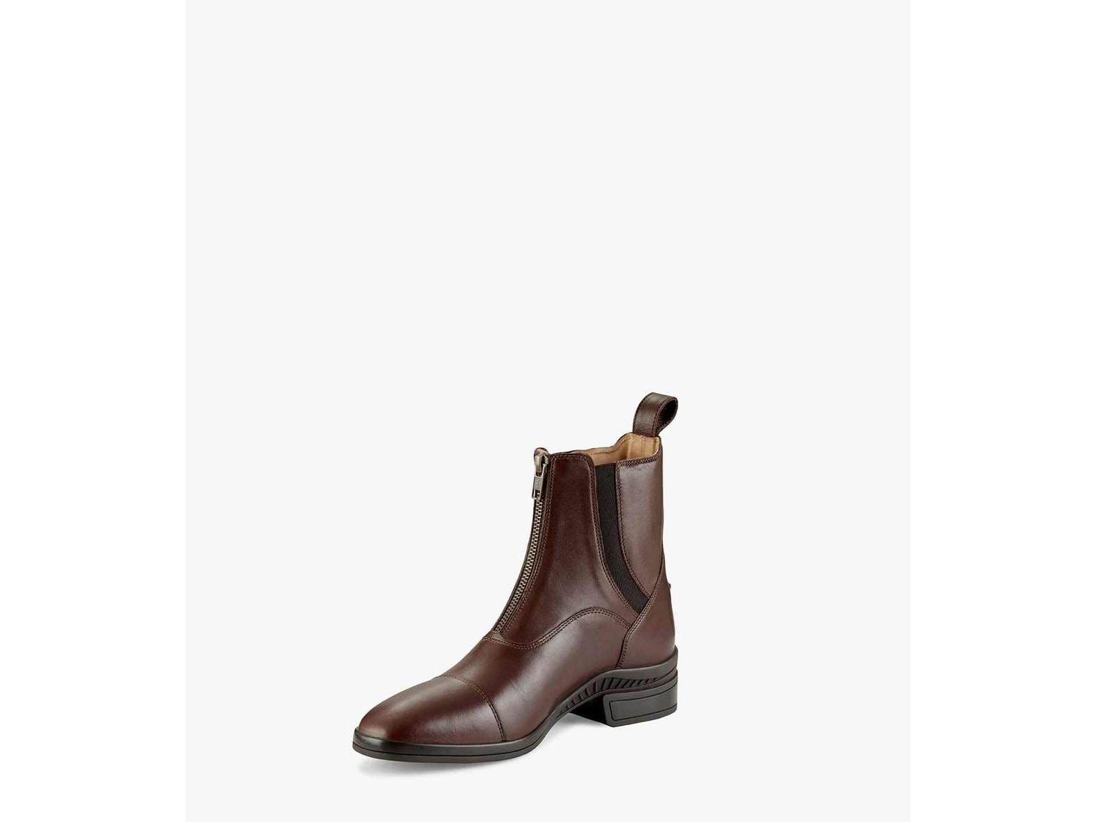 Premier Equine Balmoral Brown Leather Paddock/Riding Boots