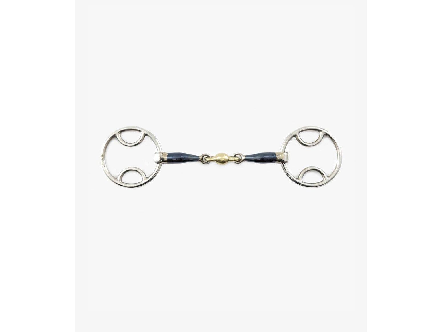 Premier Equine Blue Sweet Iron Bevel Bit with Brass Alloy Lozenge