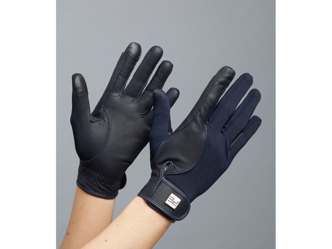 Premier Equine Bordoni Leather Mesh Riding Gloves