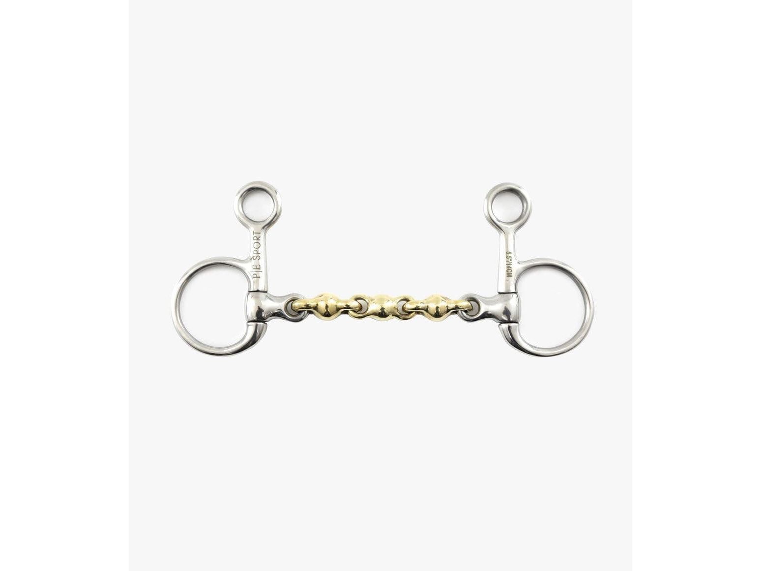 Premier Equine Brass Alloy Hanging Cheek with Waterford Mouth