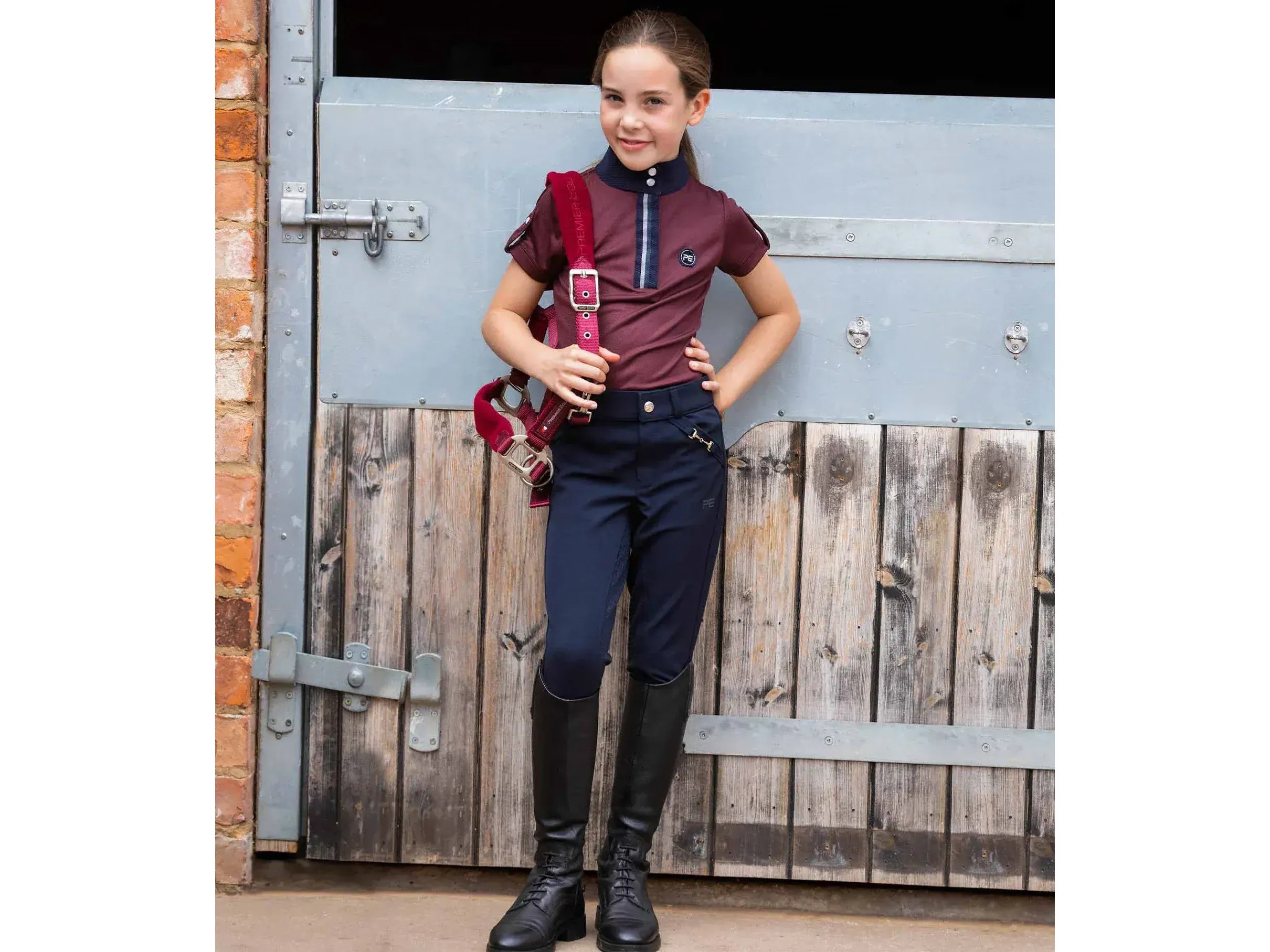 Premier Equine Brava Girls Full Seat Gel Riding Breeches