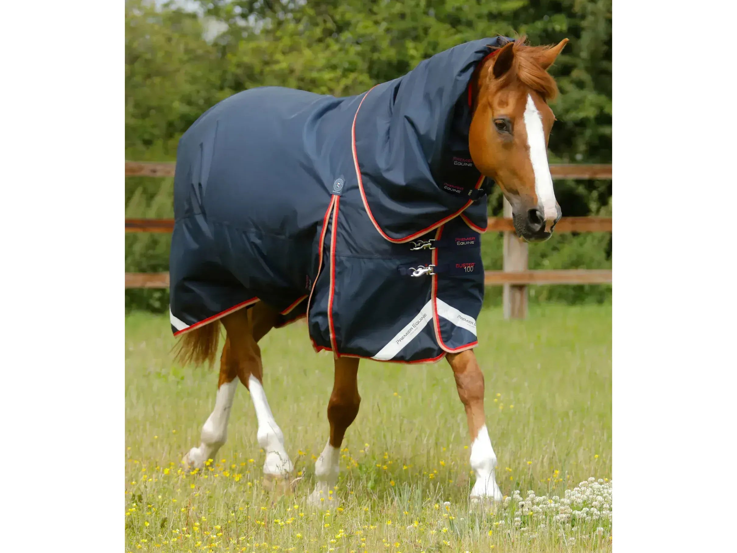 Premier Equine Buster 100g Turnout Rug with Snug-Fit Neck Cover