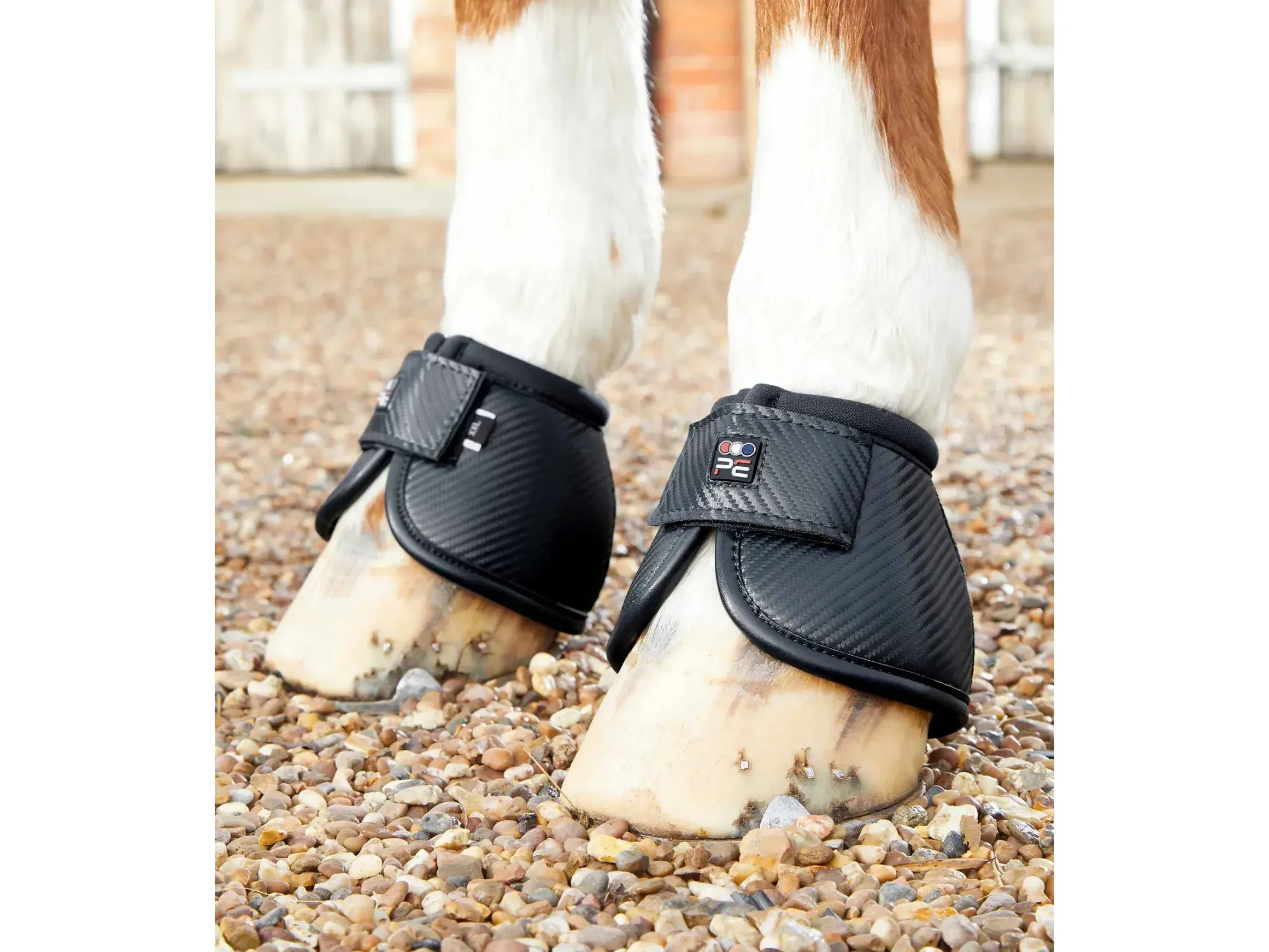 Premier Equine CarbonTech with Kevlar No-Turn OverReach Boots M Black RRP £38.00