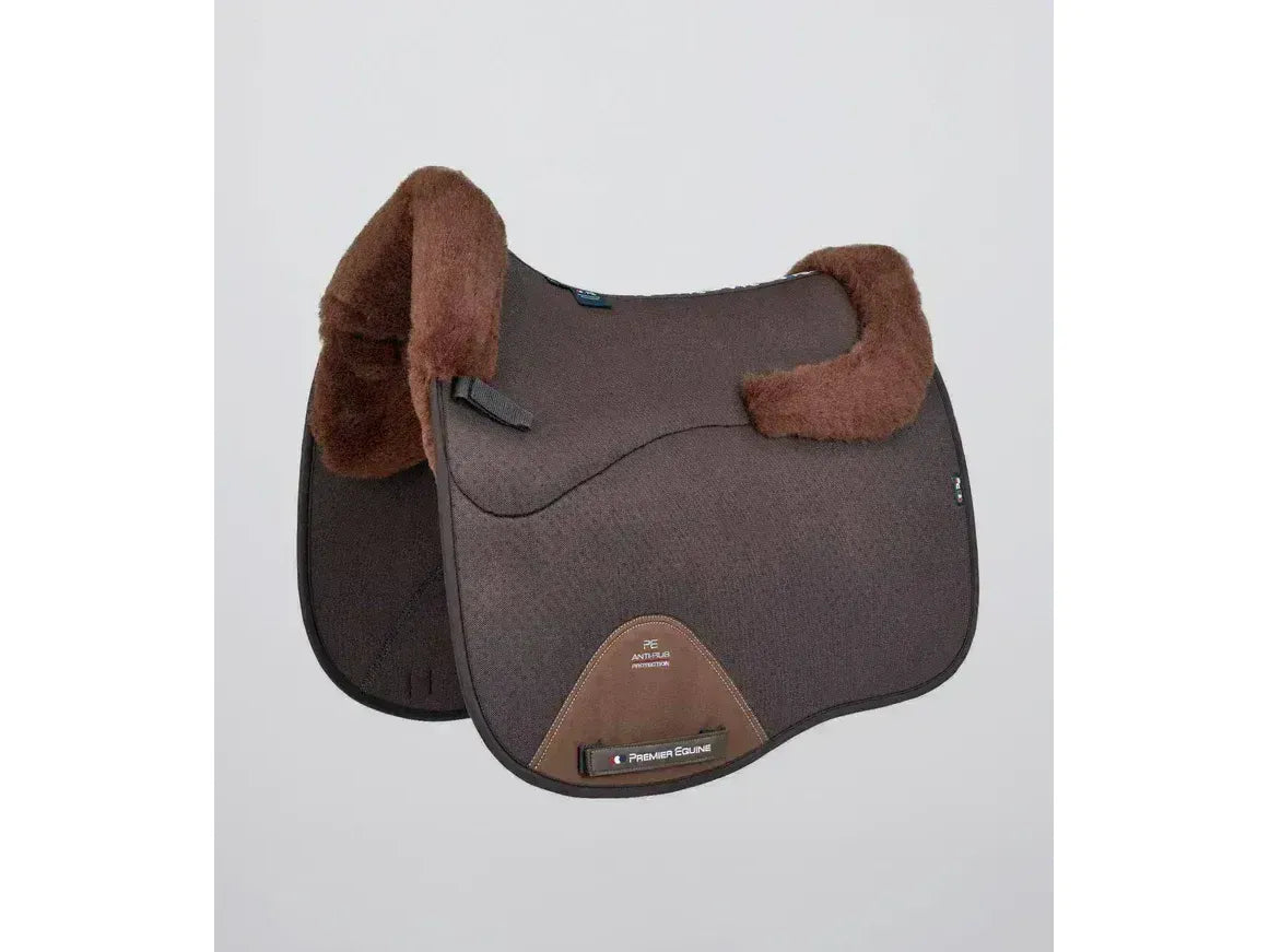 Premier Equine Close Contact Airtechnology Shockproof Wool Saddle Pad - Dressage Square