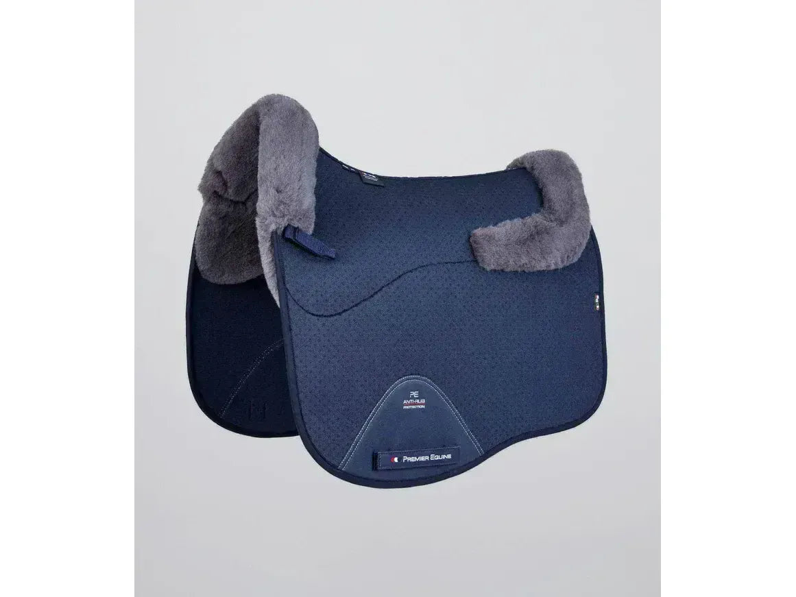 Premier Equine Close Contact Airtechnology Shockproof Wool Saddle Pad - Dressage Square