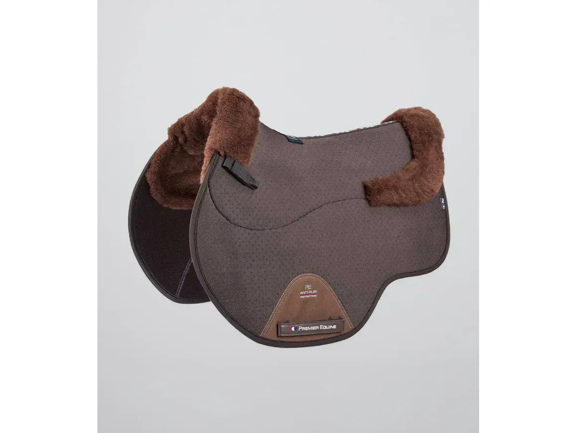 Premier Equine Close Contact Airtechnology Shockproof Wool Saddle Pad - GP/Jump Square