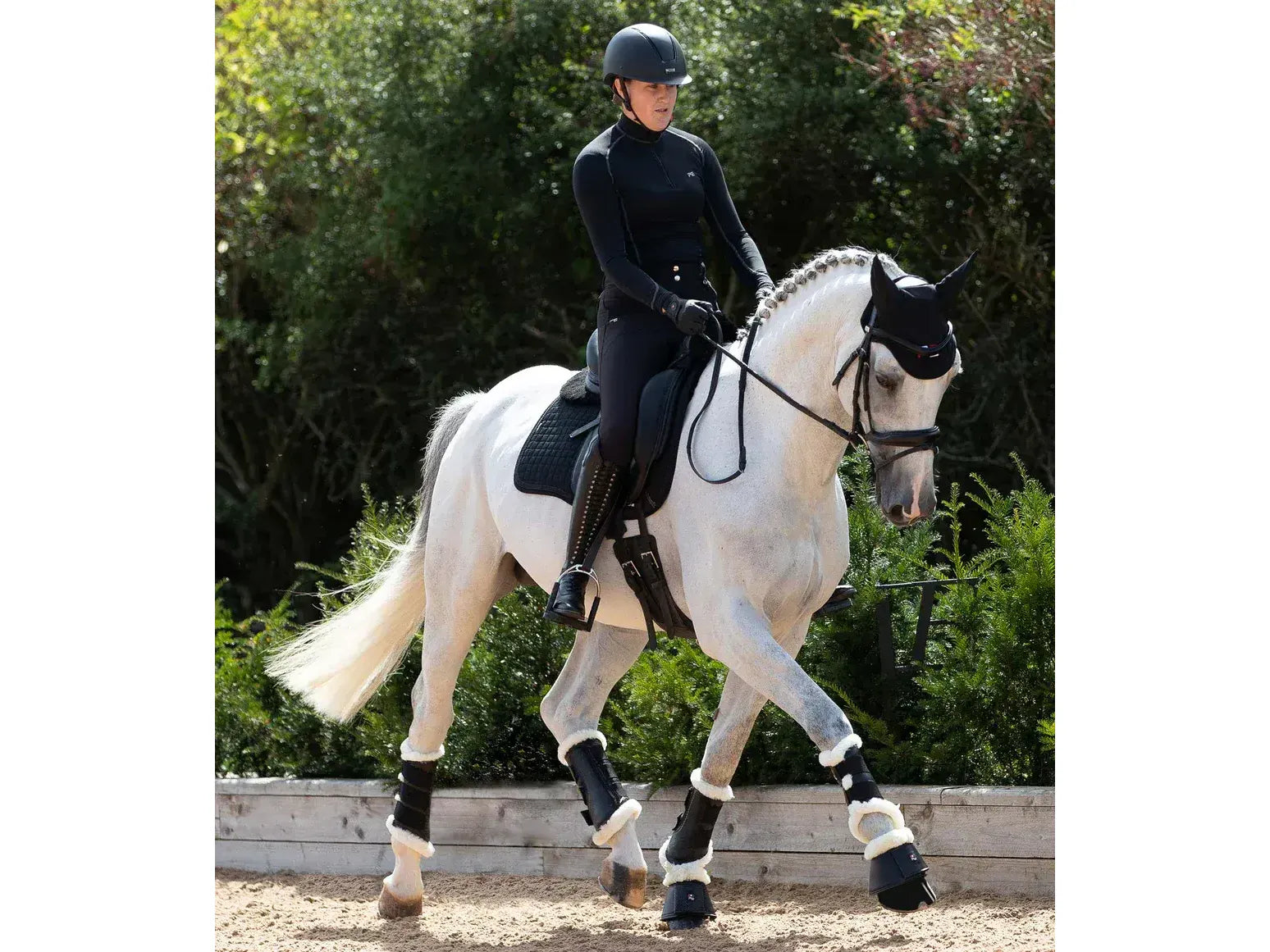 Premier Equine Close Contact Wool Half Lined European Dressage Saddle Square